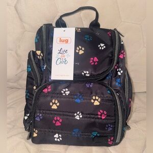 NWT lug Caddy toiletry case in Paws black